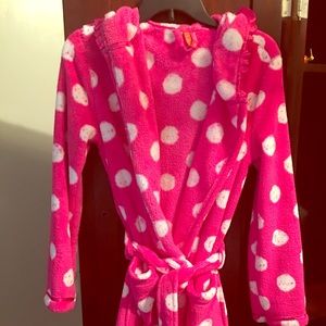 🌸 Pink/White Polka Dot Bathrobe 🌸